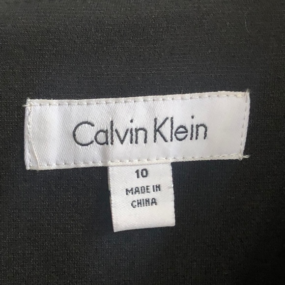 CALVIN KLEIN | Black Printed Sheath Dress - Picture 4 of 4